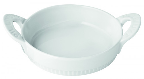 Plat à crème brûlée rond blanc porcelaine culinaire Ø 12 cm Toulouse Pillivuyt