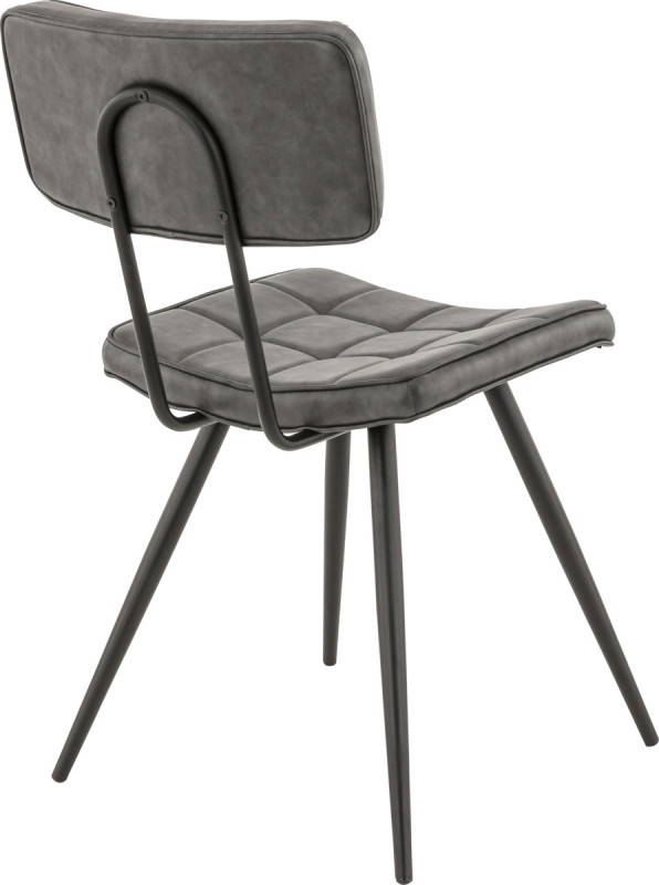 Chaise gris anthracite 81x48x60 cm Maurice Flexmob