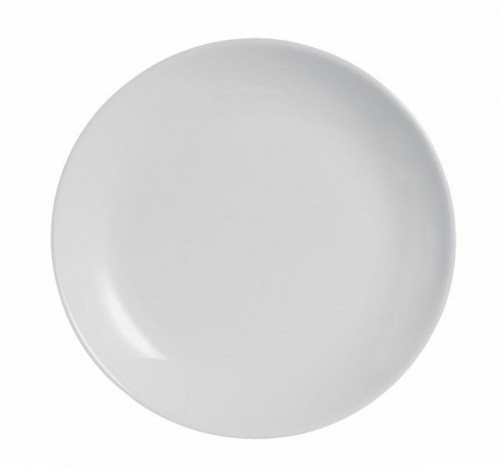 Assiette plate rond gris verre opal Ø 19 cm Evolutions Arcoroc