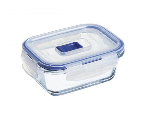 Boîte avec couvercle rectangulaire transparent verre trempé 14,04 cm Pure Box Active Luminarc