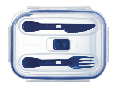 Boîte avec couvercle rectangulaire transparent verre trempé 20,56 cm Pure Box Active Luminarc