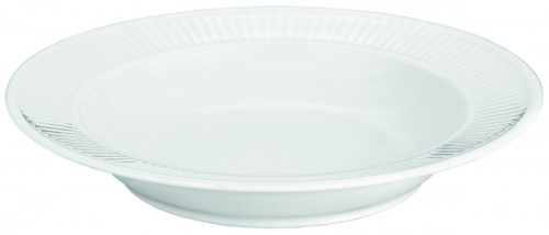 Assiette creuse rond blanc porcelaine culinaire Ø 22 cm Plisse Pillivuyt