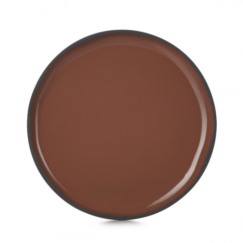 Assiette plate rond rouge porcelaine culinaire Ø 15 cm Caractère Revol
