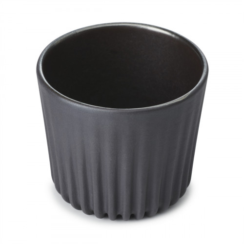 Gobelet rond noir porcelaine culinaire 8 cl Ø 6 cm Pekoe Revol
