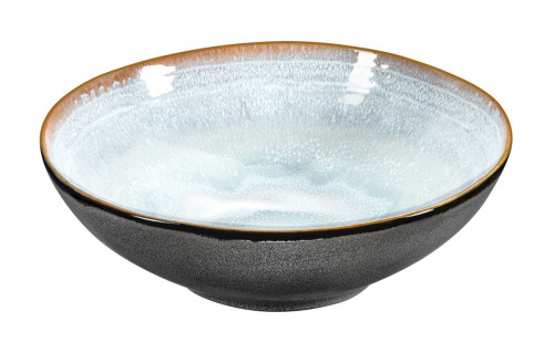 Bol à salade rond bleu grès émaillé Ø 24 cm Shadow Medard De Noblat