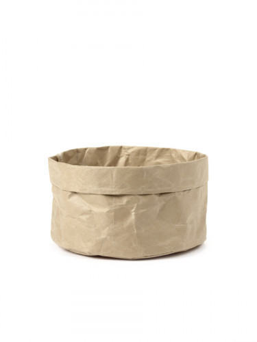 Corbeille rond beige kraft Ø 15 cm 8 cm Serax