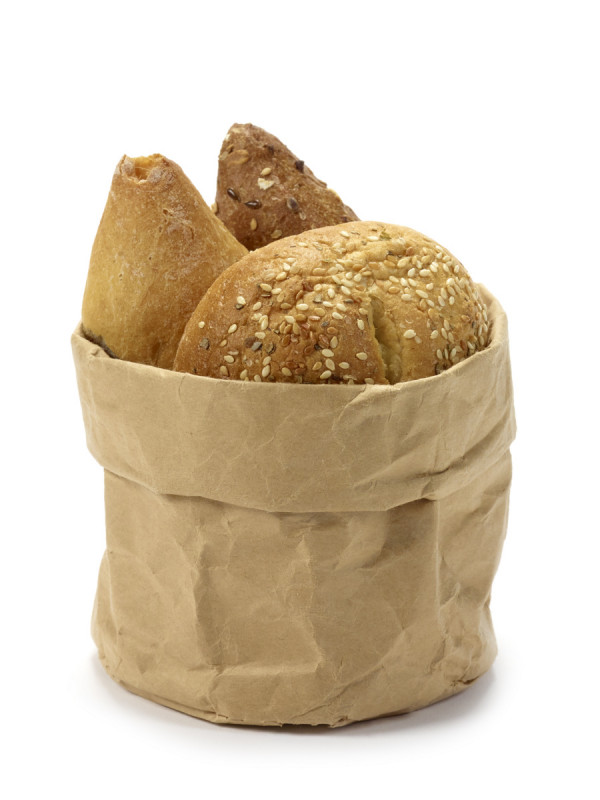 Corbeille rond beige kraft Ø 15 cm 8 cm Serax