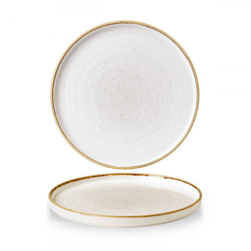 Assiette plate rond barley white porcelaine vitrifiée Ø 26 cm Stonecast Barley Churchill