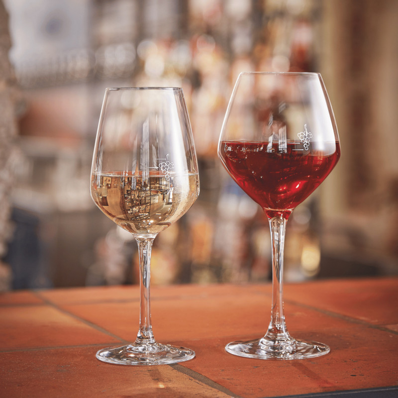 Verre à pied jaugé grappe verre 30 cl V.juliette Arcoroc
