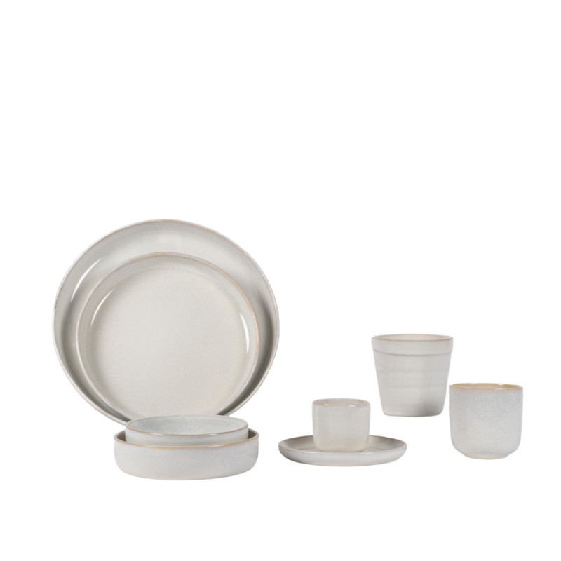 Bol rond Beige rosé grès émaillé Ø 15,5 cm Pearl Pro.mundi