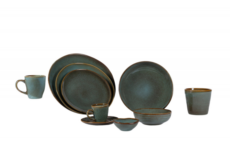 Tasse à expresso vert grès émaillé 9 cl Ø 6,2 cm Sky Pro.mundi