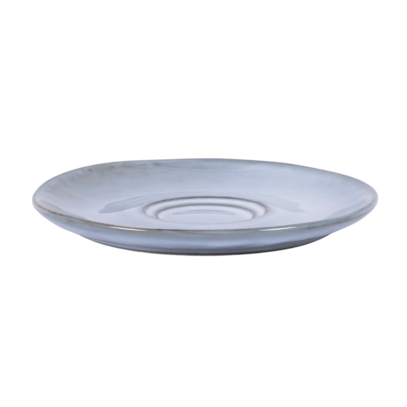 Sous tasse rond bleu grès émaillé Ø 14 cm Sky Pro.mundi