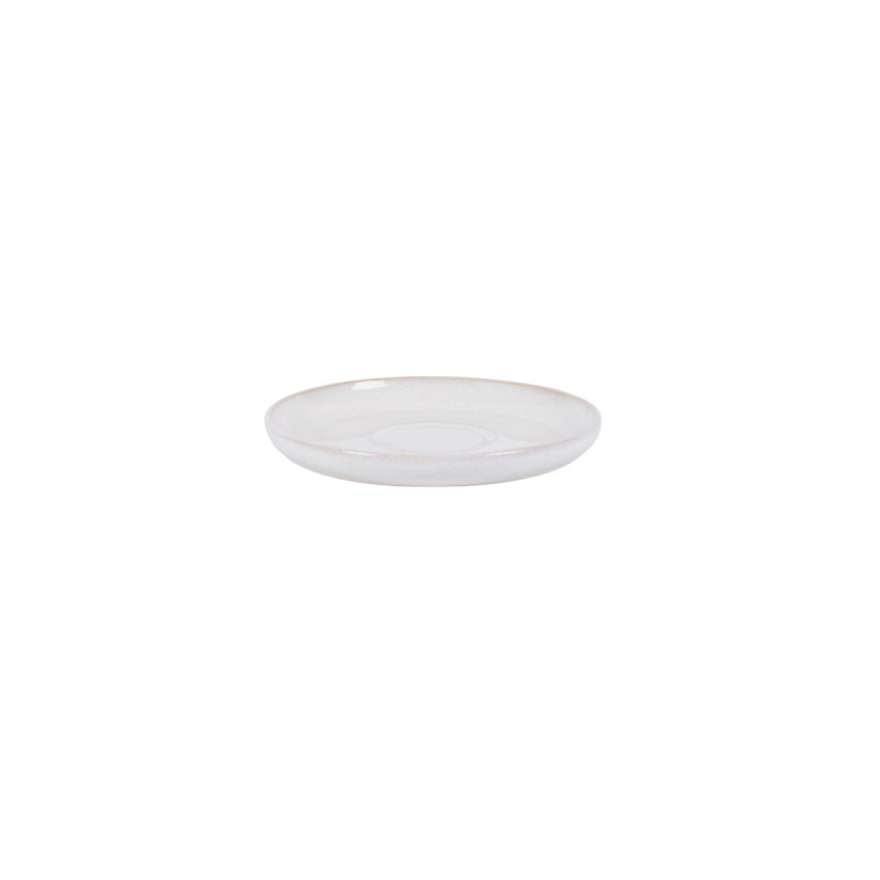 Sous tasse rond Beige rosé grès émaillé Ø 14 cm Pearl Pro.mundi