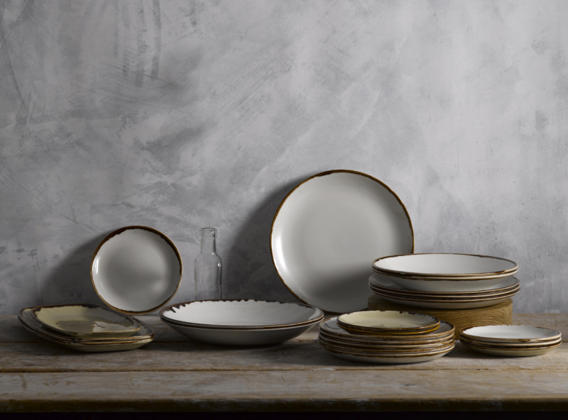 Assiette creuse rond Natural porcelaine vitrifiée Ø 27,8 cm Harvest Dudson
