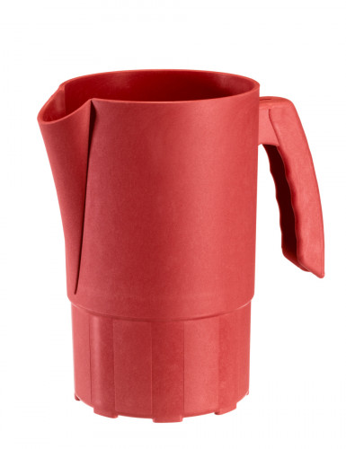 Pichet rouge fibre végétale 1 L Lilitouch Saint Romain