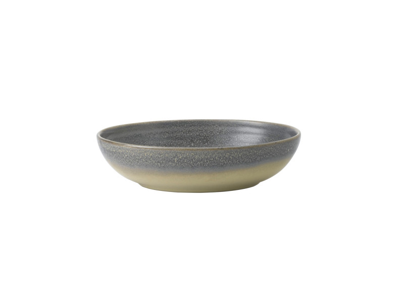 Assiette creuse ovale gris porcelaine 21,6x16,4 cm Evo Granite Dudson