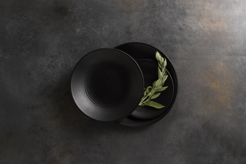 Assiette plate rond Jet porcelaine Ø 25,2 cm Evo Dudson