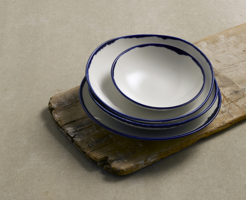 Assiette coupe plate rond Ink porcelaine vitrifiée Ø 28,8 cm Harvest Dudson