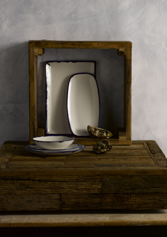 Assiette coupe plate rond Ink porcelaine vitrifiée Ø 28,8 cm Harvest Dudson