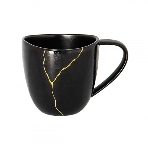 Tasse à expresso noir porcelaine 10 cl Ø 6,5 cm Kintzoo Rak