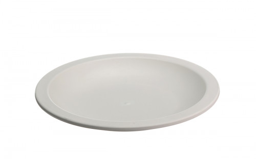 Assiette rond blanc fibre végétale Ø 13,4 cm Lilitouch Saint Romain