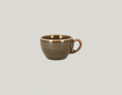 Tasse à café brun porcelaine vitrifiée 23 cl Ø 9 cm Twirl Rak