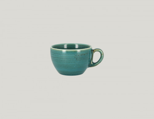 Tasse à café bleu porcelaine vitrifiée 23 cl Ø 9 cm Twirl Rak