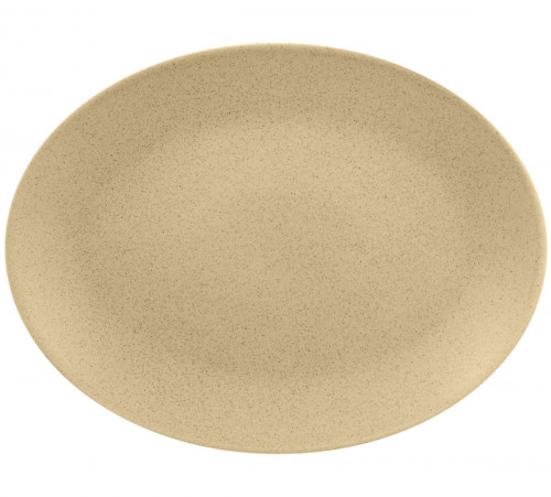 Plat ovale beige porcelaine vitrifiée 36 cm Genesis Rak