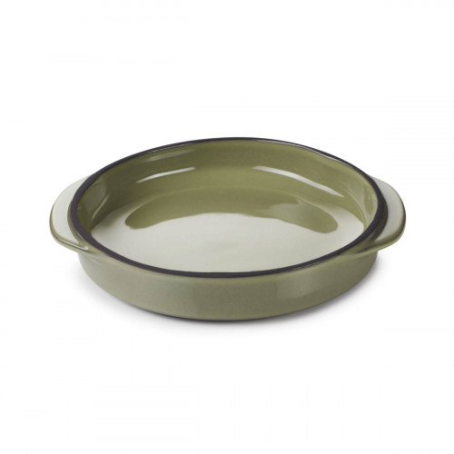 Cassolette rond vert porcelaine culinaire Ø 14 cm Caractère Revol