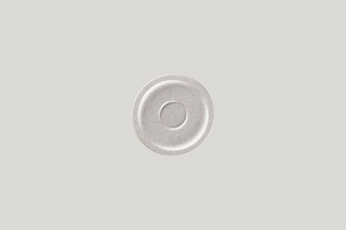 Sous tasse à espresso rond gris porcelaine vitrifiée Ø 13 cm Rakstone Ease Rak