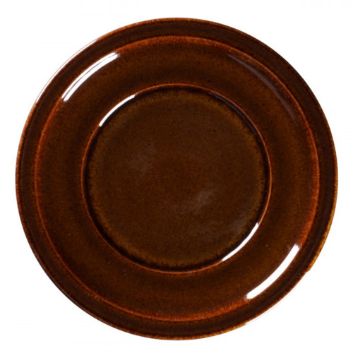 Assiette plate rond cuivre porcelaine vitrifiée Ø 27,6 cm Rakstone Ease Rak