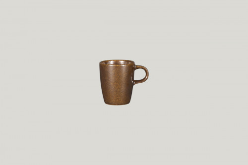 Tasse à expresso rond bronze porcelaine vitrifiée 9 cl Ø 5,8 cm Rakstone Ease Rak