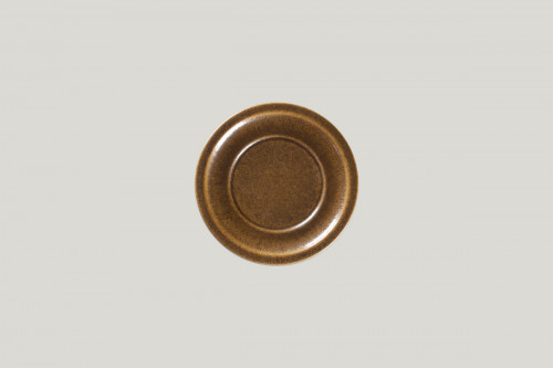 Assiette plate rond bronze porcelaine vitrifiée Ø 16,1 cm Rakstone Ease Rak