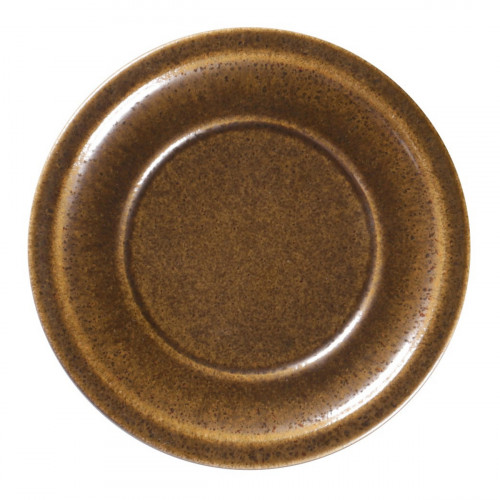 Assiette plate rond bronze porcelaine vitrifiée Ø 20,2 cm Rakstone Ease Rak