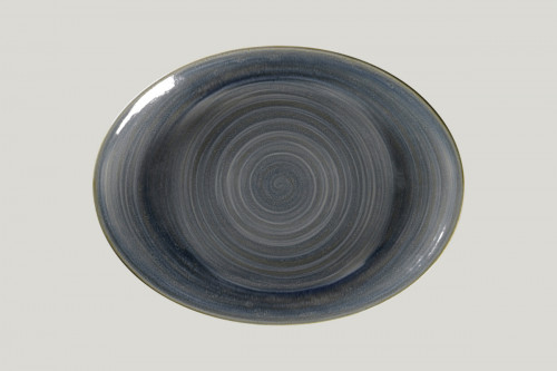 Plat ovale Jade porcelaine vitrifiée 36 cm Rakstone Spot Rak