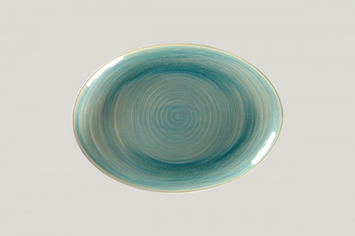 Plat ovale Saphire porcelaine vitrifiée 32 cm Rakstone Spot Rak
