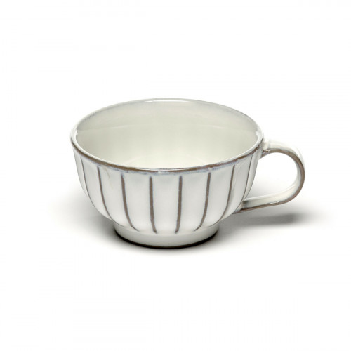 Tasse à cappuccino blanc grès émaillé 20 cl Ø 10 cm Inku Serax