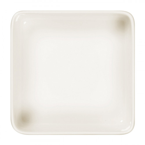 Assiette creuse carré blanc porcelaine 16x16 cm Fractal Rak