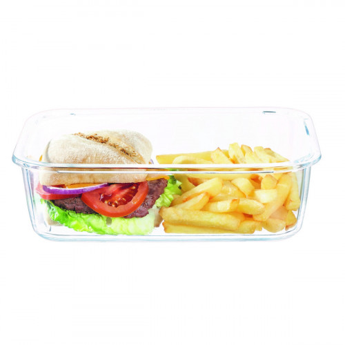 Boîte rectangulaire transparent verre trempé 17,9 cm Food Box Arcoroc