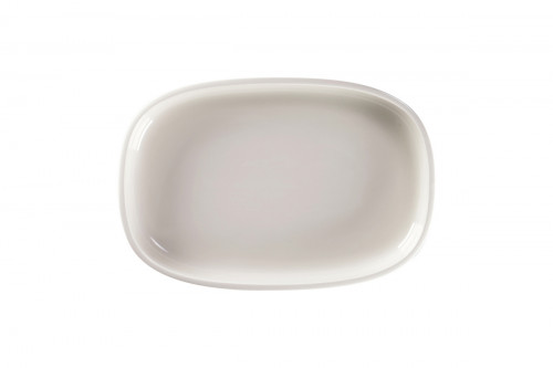Plat creux ovale blanc porcelaine vitrifiée 30 cm Rakstone Ease Rak