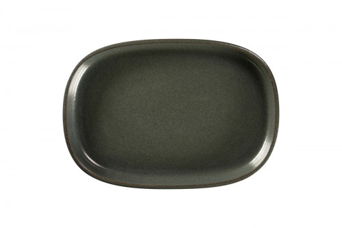 Plat creux ovale noir porcelaine vitrifiée 33,2 cm Rakstone Ease Rak