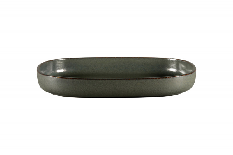 Plat creux ovale noir porcelaine vitrifiée 33,2 cm Rakstone Ease Rak