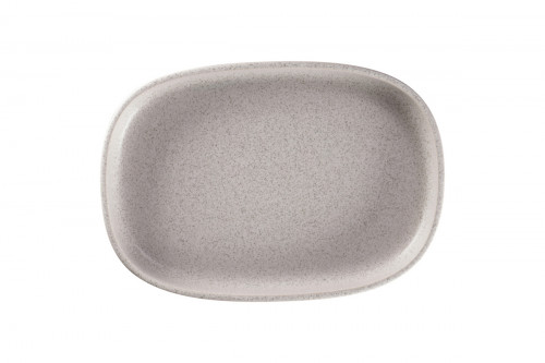 Plat creux ovale gris porcelaine vitrifiée 33,2 cm Rakstone Ease Rak