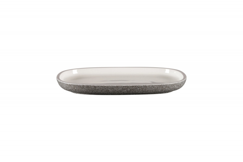 Plat rectangulaire gris porcelaine vitrifiée 26,1 cm Rakstone Ease Rak
