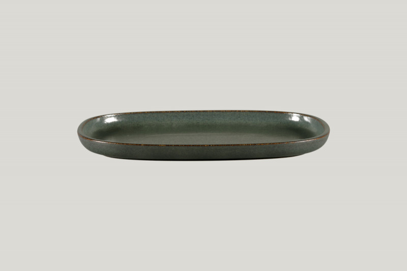 Plat rectangulaire noir porcelaine vitrifiée 30,2 cm Rakstone Ease Rak