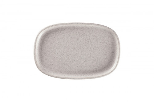 Plat rectangulaire gris porcelaine vitrifiée 30,2 cm Rakstone Ease Rak