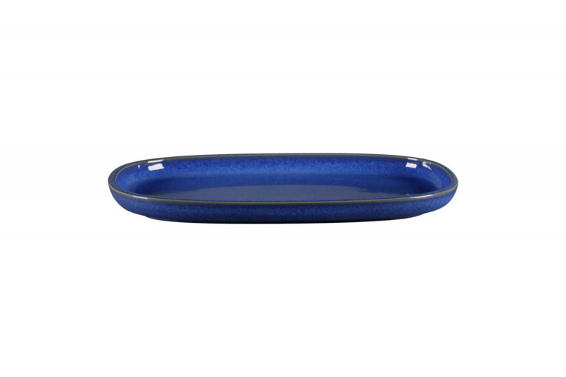 Plat rectangulaire bleu porcelaine vitrifiée 30,2 cm Rakstone Ease Rak