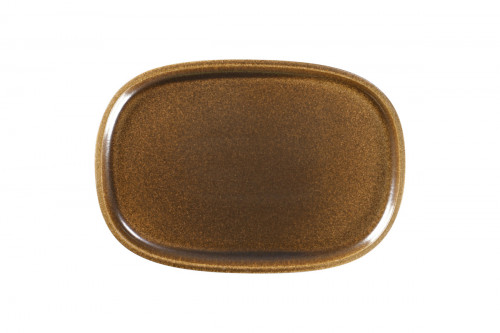 Plat rectangulaire bronze porcelaine vitrifiée 33,2 cm Rakstone Ease Rak
