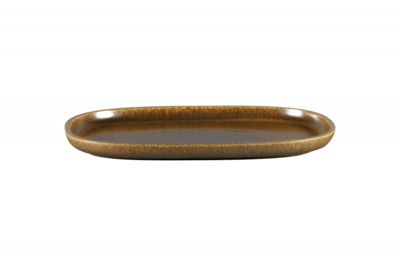Plat rectangulaire bronze porcelaine vitrifiée 33,2 cm Rakstone Ease Rak