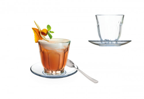 Sous tasse à thé transparent verre trempé Ø 140 mm Arcoroc